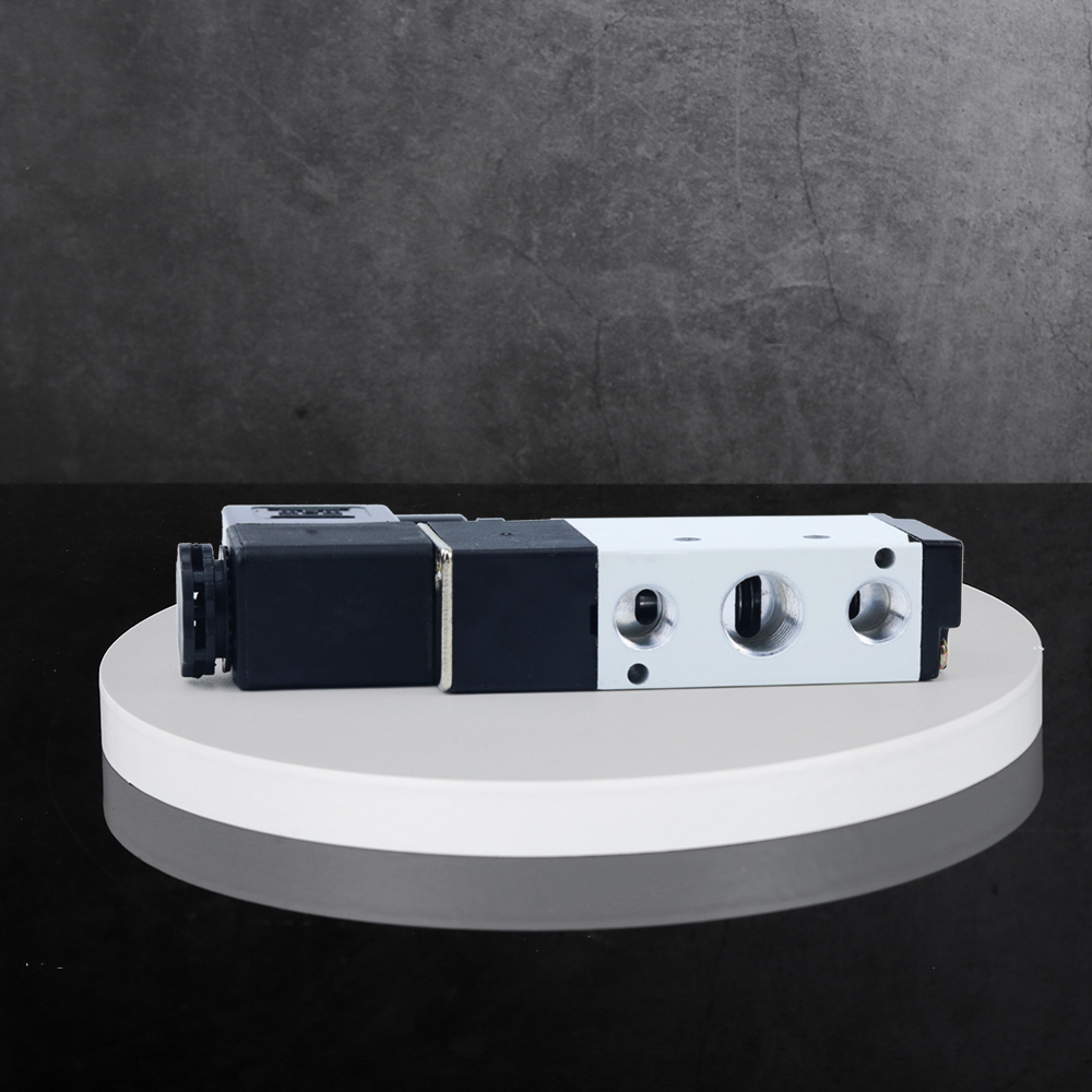 12/24 V DC 110/220 V AC Multi Option 4V210-08 Pneumatischer Magnetventilblock mit Schalldämpfer-Fitting-Basisverteiler 2/3/4/6 Wege