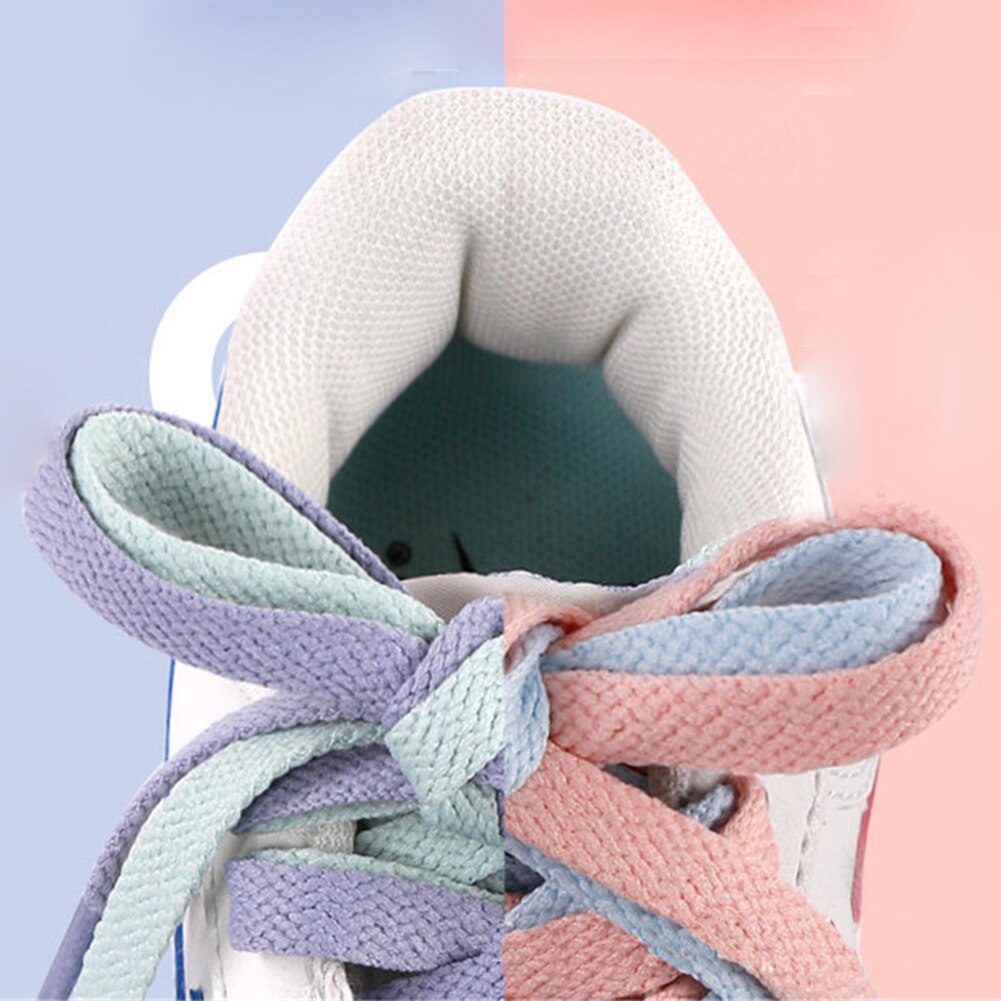 Snoepkleurige veters voor dames, platte, effen, casual veters, schattige sneakers, schoenveters voor meisjes, schoenaccessoires, canvas veters