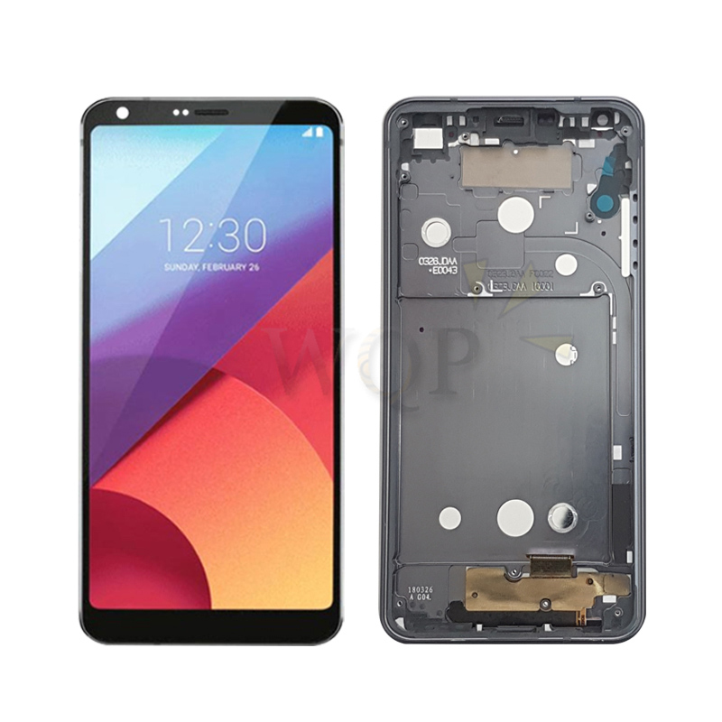 Für LG G6 lcd Anzeige touchscreen Digitizer Montage bildschirm Ersatz für LG H870 H873 VS998 Pantalla mit rahmen Reparatur teile: schwarz mit rahmen