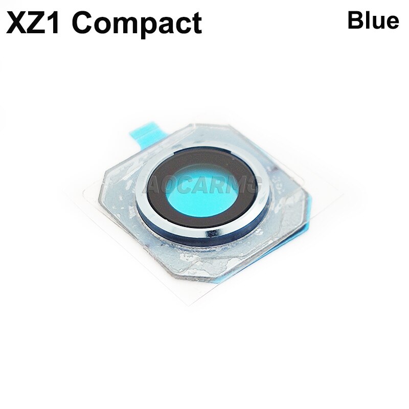 Aocarmo Zurück Objektiv Hinten Kamera Len Glas Mit Ring Rahmen Anhaftender Aufkleber Für Sony Xperia XZ1 Kompakte XZ1Mini XZ1C G8441 g8442: Blau