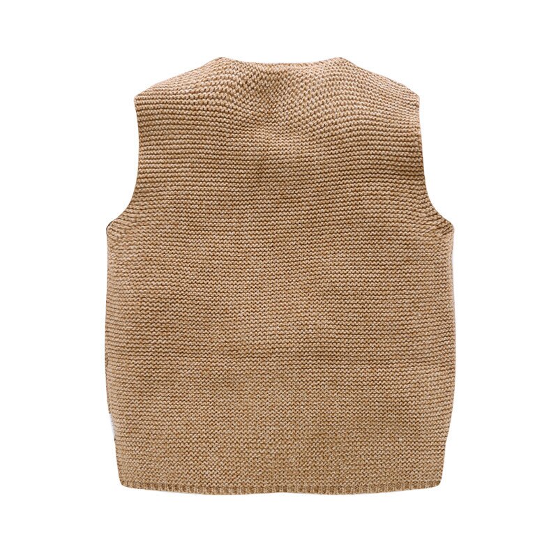 Afslappet småbørn baby drenge sweater vest bomuld blød baby sweater til drenge herre v-hals baby vest vinter forår drenge tøj