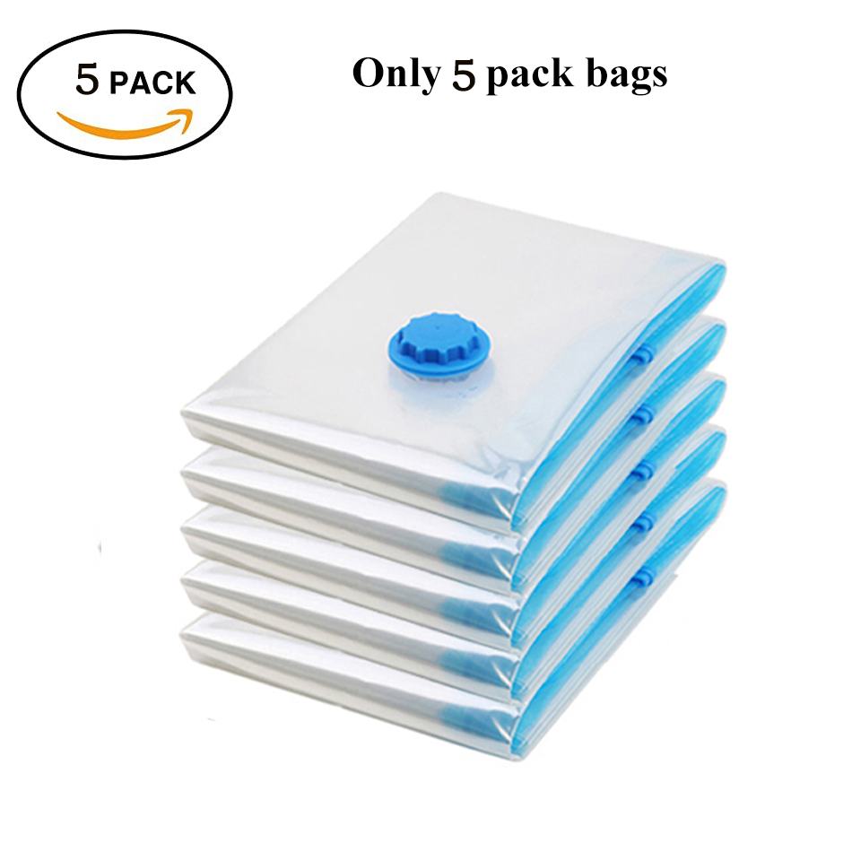 Bolsas de almacenamiento al vacío, organizador de guardarropa, bolsa sellada al vacío, bolsas de ahorro de espacio para ropa, almohada, ropa de cama, manta, almacenador de embalaje: M / Rojo