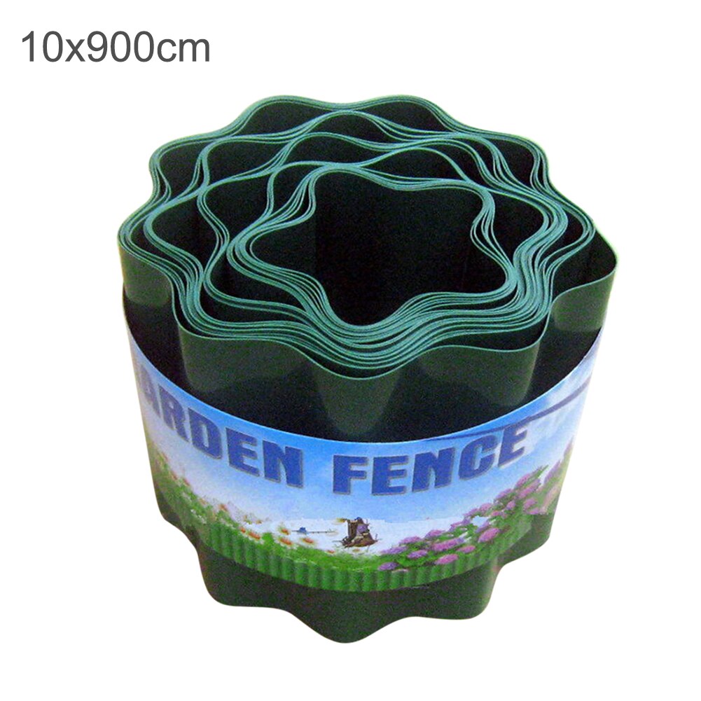 Garden Decorative Lawn Edging DIY Fence Flower Protect Easy Installation Path Courtyard Grass Wall Ripple Shape Durable: 10x900cm