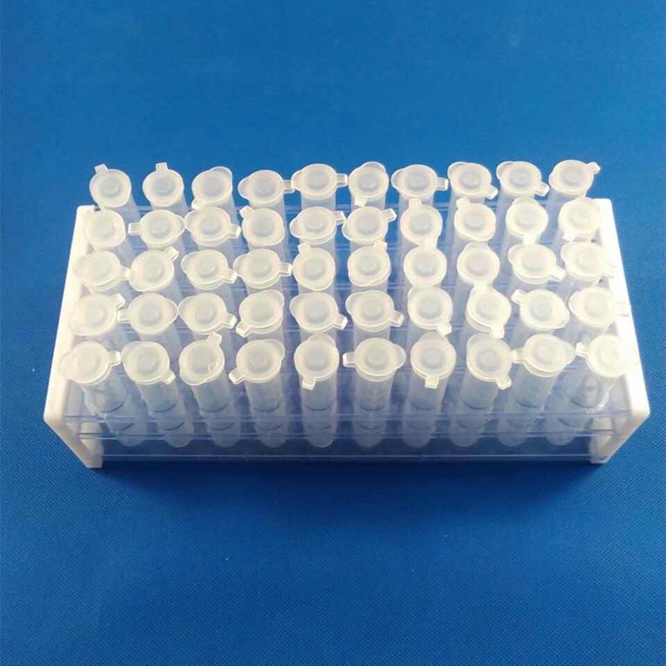 10ml Centrifuge Tube Rack +50 pcs 10ml Centrifuge Tubes Plastic Test Tubes with snap cap sample tubes