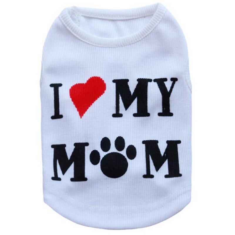 Kleding Voor Honden I Love My Mom Shirt Mom Hond Kleren Chihuahua Honden Shirt Kat