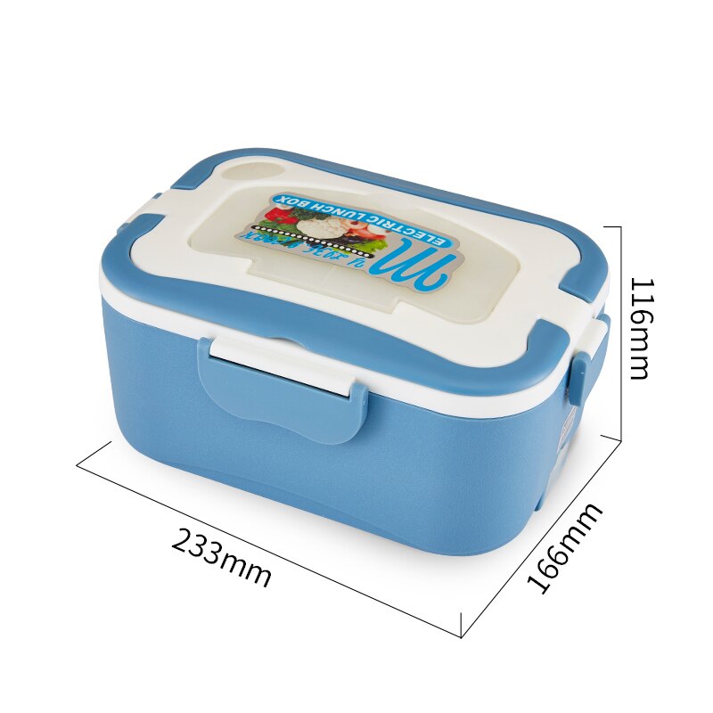 Electric Lunch Box Portable Heated Food Warmer Box Stainless Steel Inner Pot Lunch Box Set 12V/24V/220V for Car/Truck Lunch Box