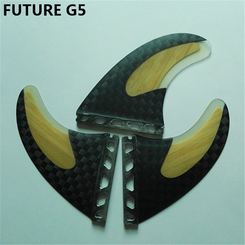 surfboard fin SUP surfing fins For future G5 System - 12K carbon fiberglass honey comb Fins - Three Fin