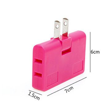 3 Outlet Grounded AC Power 2 Prong Swivel Light Wall Tap Adapter Tools Electrical Plugs For Phone Computer Camera