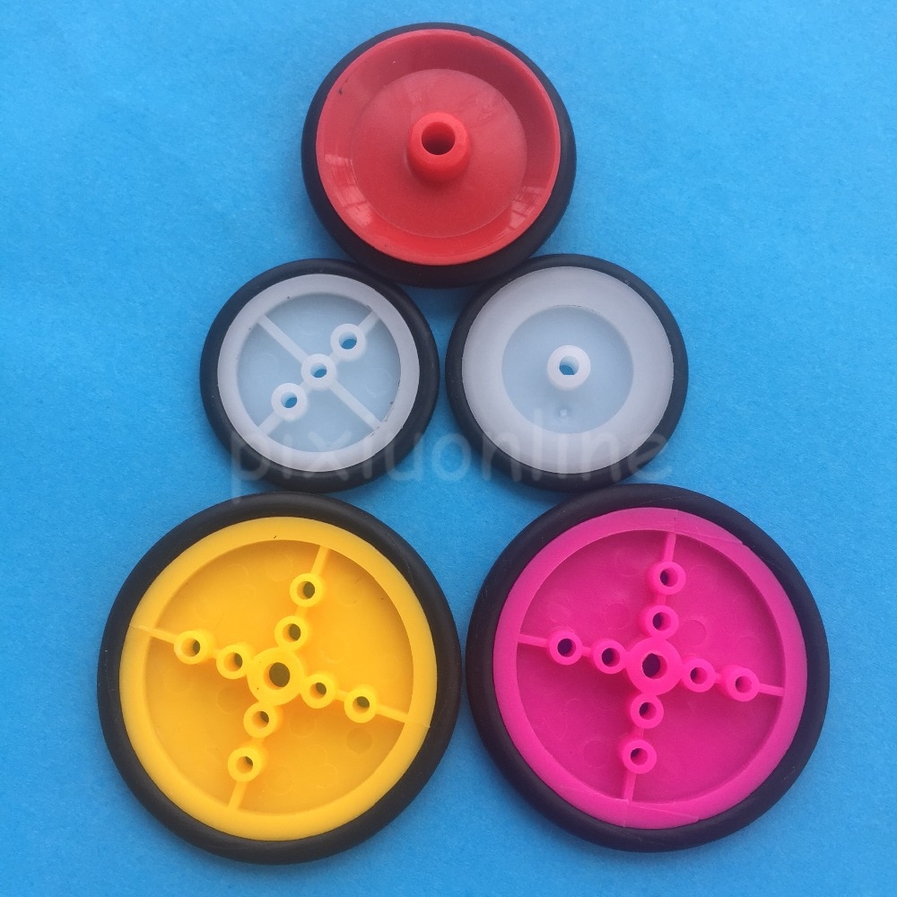 20pcs 9.3mm Plastic Pulley Wheels For DIY Toy Models & Small Productions