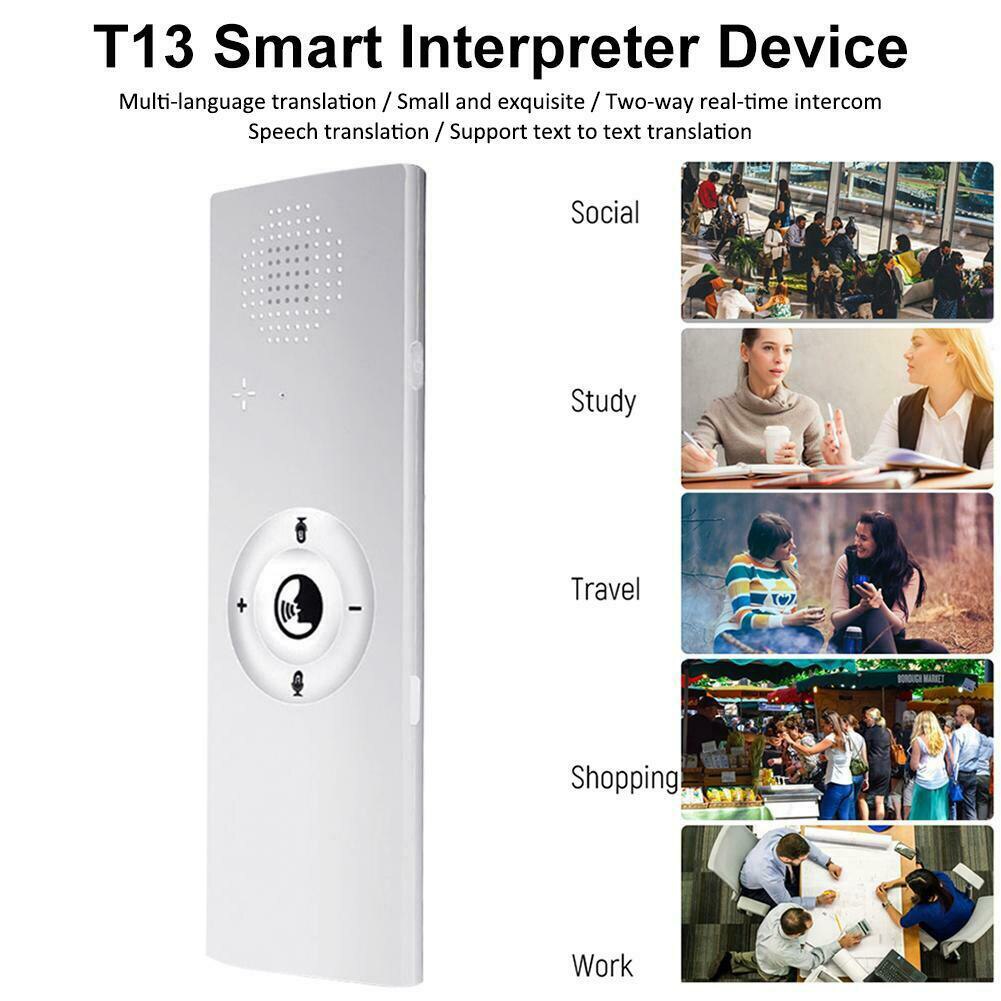 Portable Mini Multi-Language Smart Voice Translator 40 Languages Translator Bluetooth Wireless Two-Way Real Time Instant Voice(W