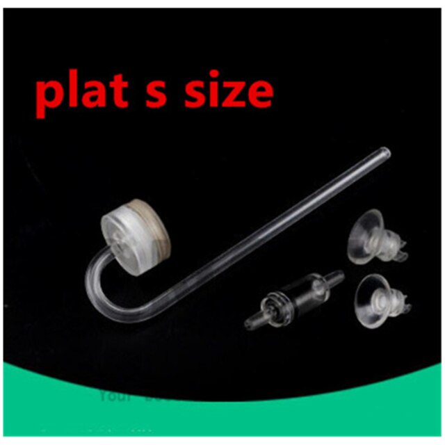 HONGYI 1 Piece Acrylic Aquarium O2 Refiner Air Oxygen Diffuser Mini Nano Atomizer Fish Tank Super Silm Bubble Counter: plat s size