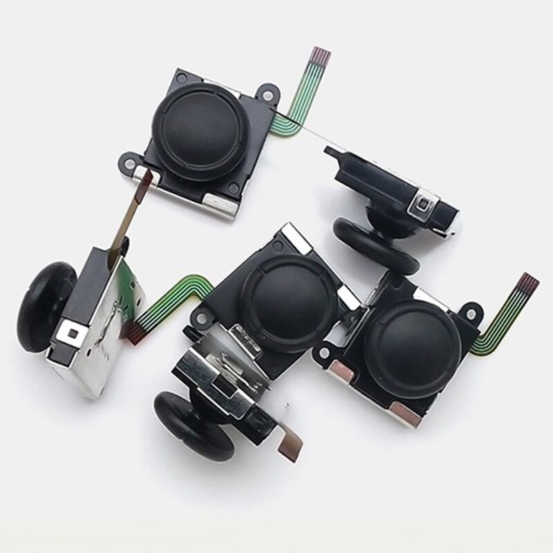 6 stk erstatning 3d analog rocker joystick til ns controller ns gamepad joycon gamepad