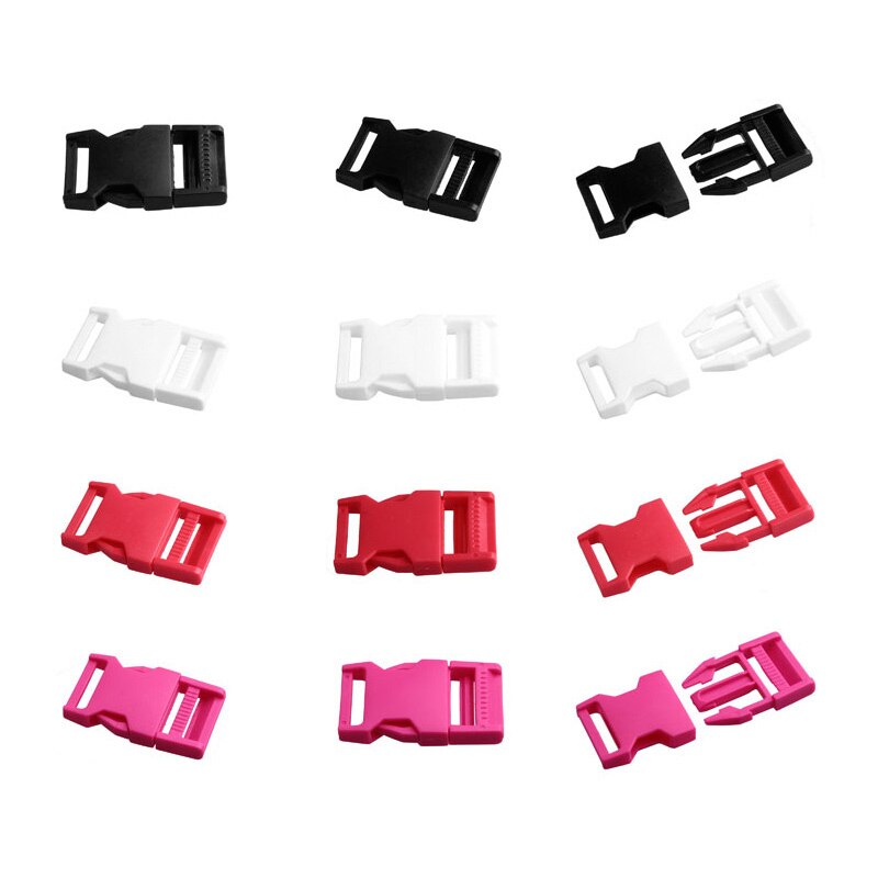 50 Stuks Plastic Gespen 25Mm 15 Kleuren Dual Verstelbare Zijsluiting Voor Rugzak Bagage Reistassen 1 Inch spanbanden
