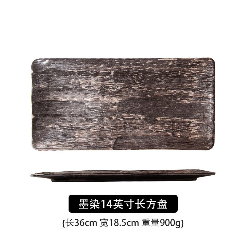 Karkea keramiikka astiasto lautanen kotitalousruoka lautanen keraamiset nyytit lautanen pihvi illallislautanen japanilainen tarjotin riisikulho nuudelit: Punainen