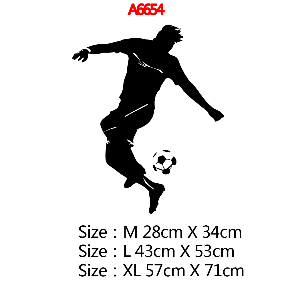 Football Vinyl Wall Sticker Art Decal For Living Room Decor Wallpaper Kids Room Decoration Art Decals: Large / PURPLE