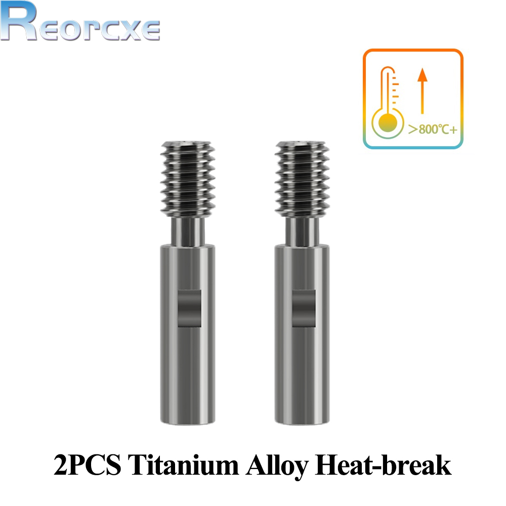 E3D V6 Heatbreak Heatsink kit Bi-Metal Titanium Alloy Short Distance Upgraded kit For Kingroon KP3S KP3S Pro S1 KP5L Hotend: Red