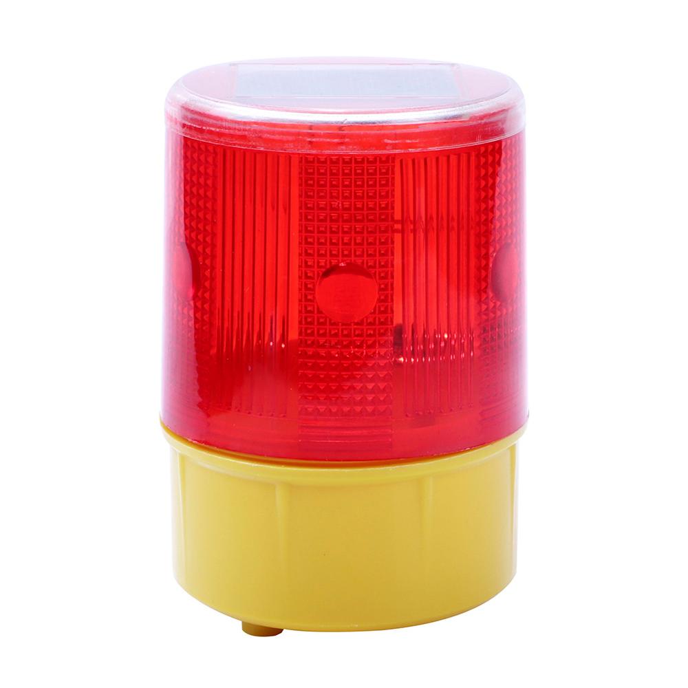 Emergency Led Solar Strobe Warning Red Light For Night Road 