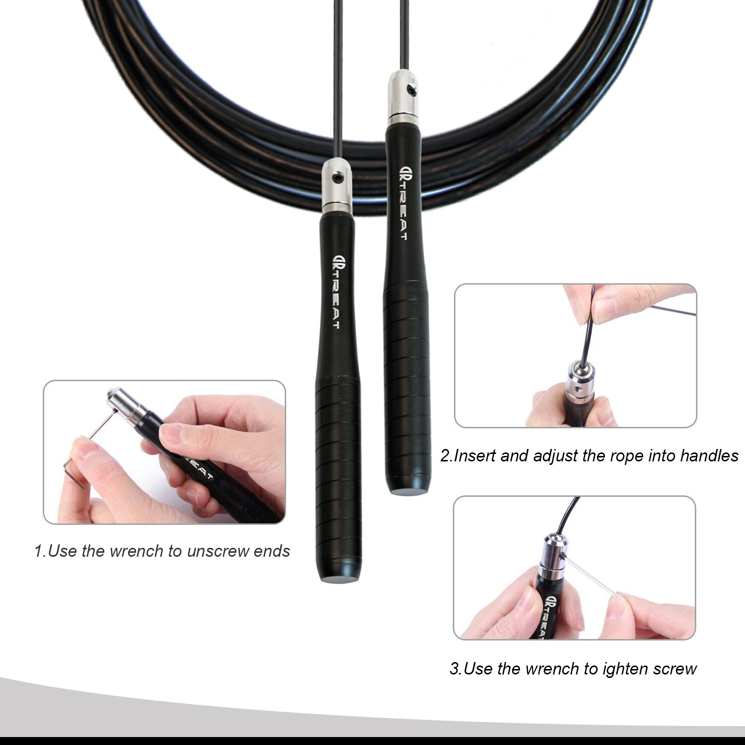 5 milliards de FITNESS Crossfit vitesse corde à sauter réglable auto-verrouillage cordes à sauter roulements à billes