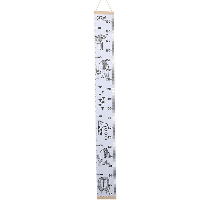 Children's Height Ruler For Kids Room Home Decoration Height Measurement Chart Movable hanging Canvas Height Chart Wall Decor: CFH032-C