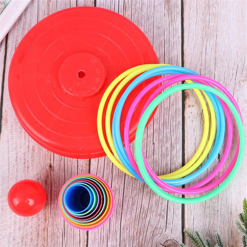 Educatief Kleurrijke Ring Toss Puzzel Speelgoed Plastic Intelligentie Ontwikkeling Ouder-kind Sport Game