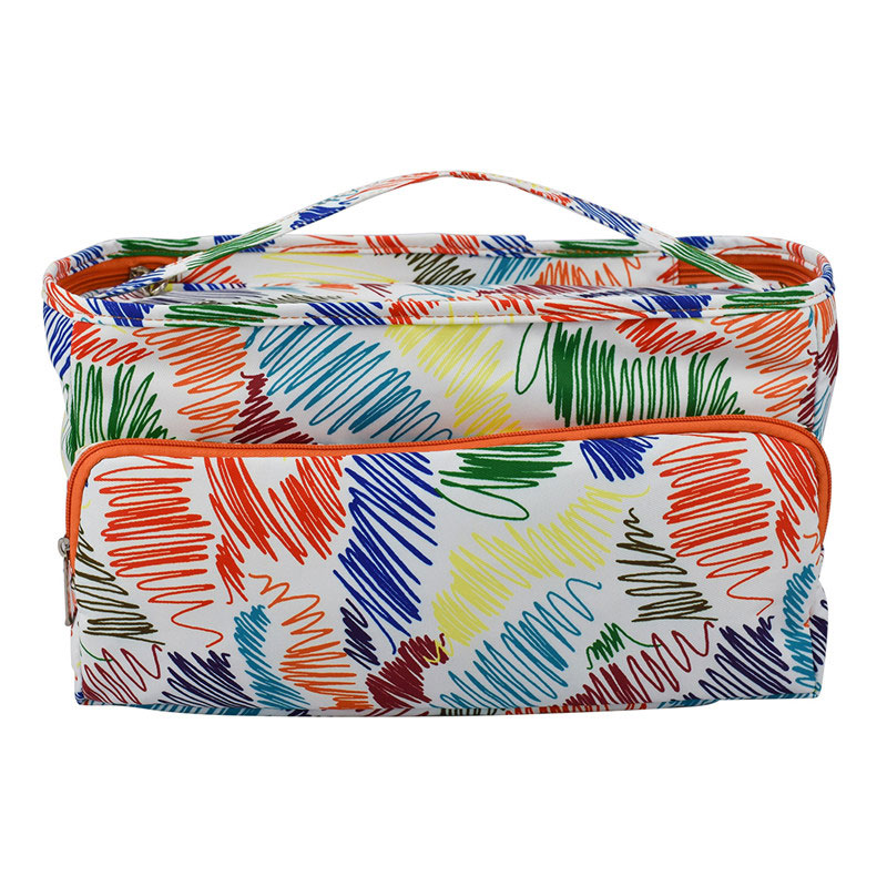 5 arten gestreifte häkeltasche, leere stricktasche für stricknadeln und häkelnadeln, nähwerkzeuge, garnaufbewahrungstasche