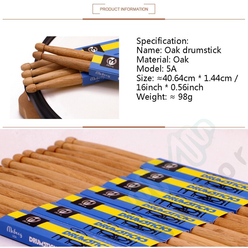 5A Oak DrumSticks Electronic Drum Stick 98g