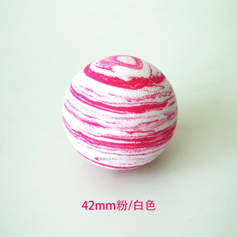 Golf Inkt Bal Indoor Oefenen Bal Eva Zachte Bal Foam Bal Multi-Gekleurde Ballen Speelgoed Huisdier Bal entertainment: Powder White Ink Ball 42mm 1 Grain
