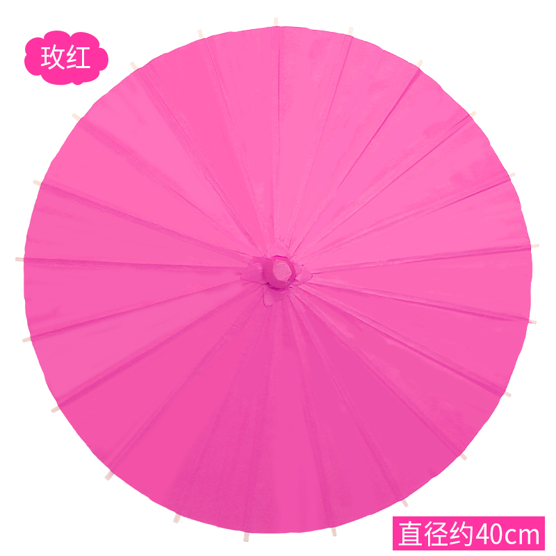 Diameter 20Cm 30Cm 40Cm 60Cm China Handgemaakte Effen Kleur Papier Paraplu Outdoor Wedding Party Thanksgiving Decoraties voor Thuis: M / Deep Sapphire