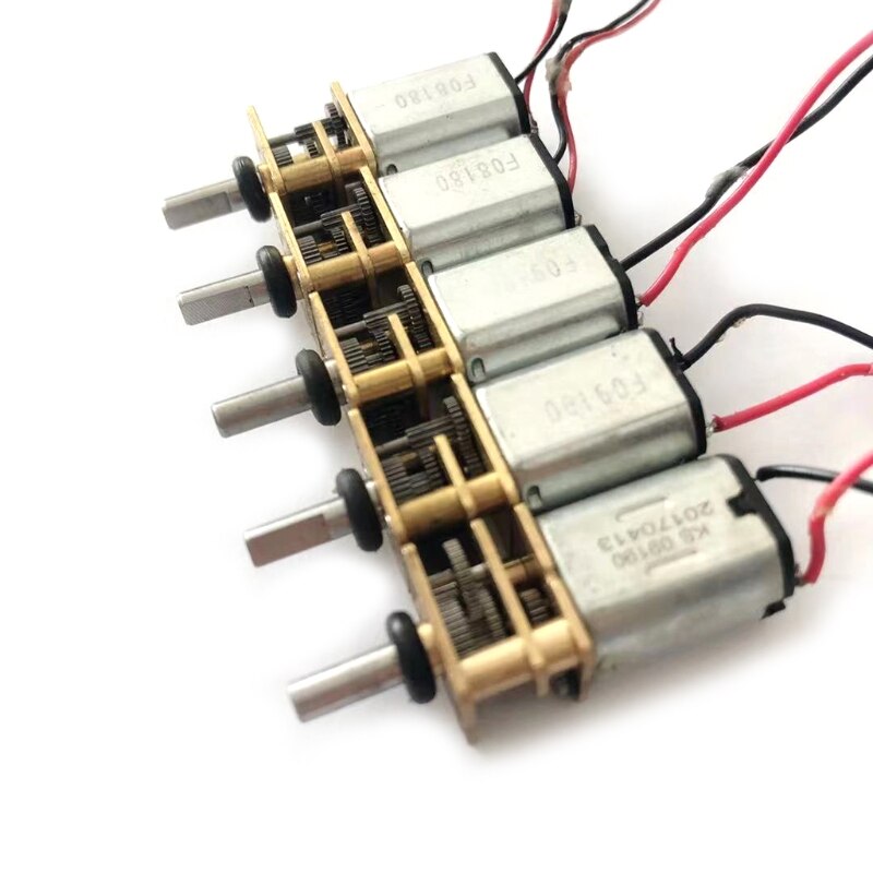 Mini Micro Electric Full Metal Micromotor Gearbox- Gear Robot Motor Shaft Sprocket DC 12V N20 Slow Speed Reducer Motors