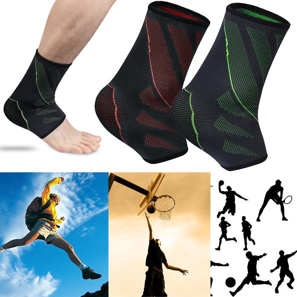 1 Pcs Enkelbrace Mannen Vrouwen Indoor Sport Beschermen Hak Elastische Ademende Compressie Fitness Enkel Bescherming Ondersteuning # P4