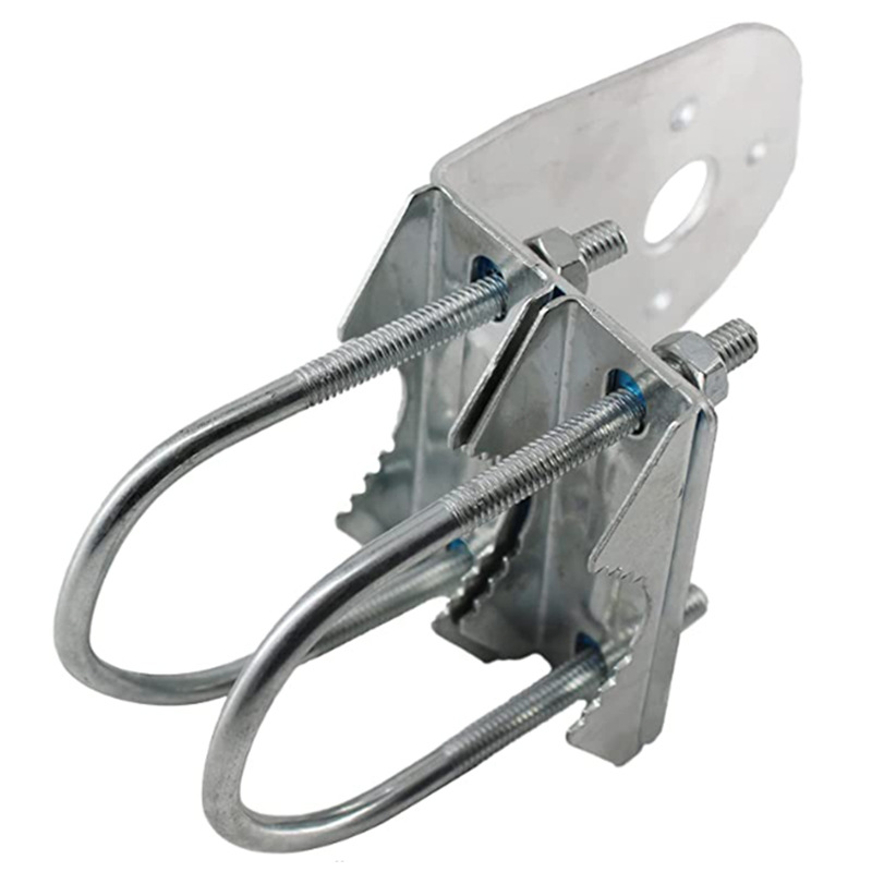 Antenne Pole Mount Beugel Met Dubbele U-Bouten Klem V Kaakbeugel Voor Buiten Huis Antenne Pole Houder