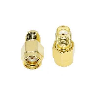 RP SMA adaptateur macho un hembra RP SMA adaptateur macho hembra RF Coaxial acoplamiento barril de nuez convertidor de nuez convertidor