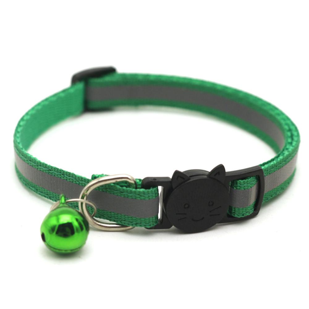Collier pour chien et chat, sangle de cou, en Nylon réfléchissant, accessoires de laisse, avec cloche colorée pour chiot
