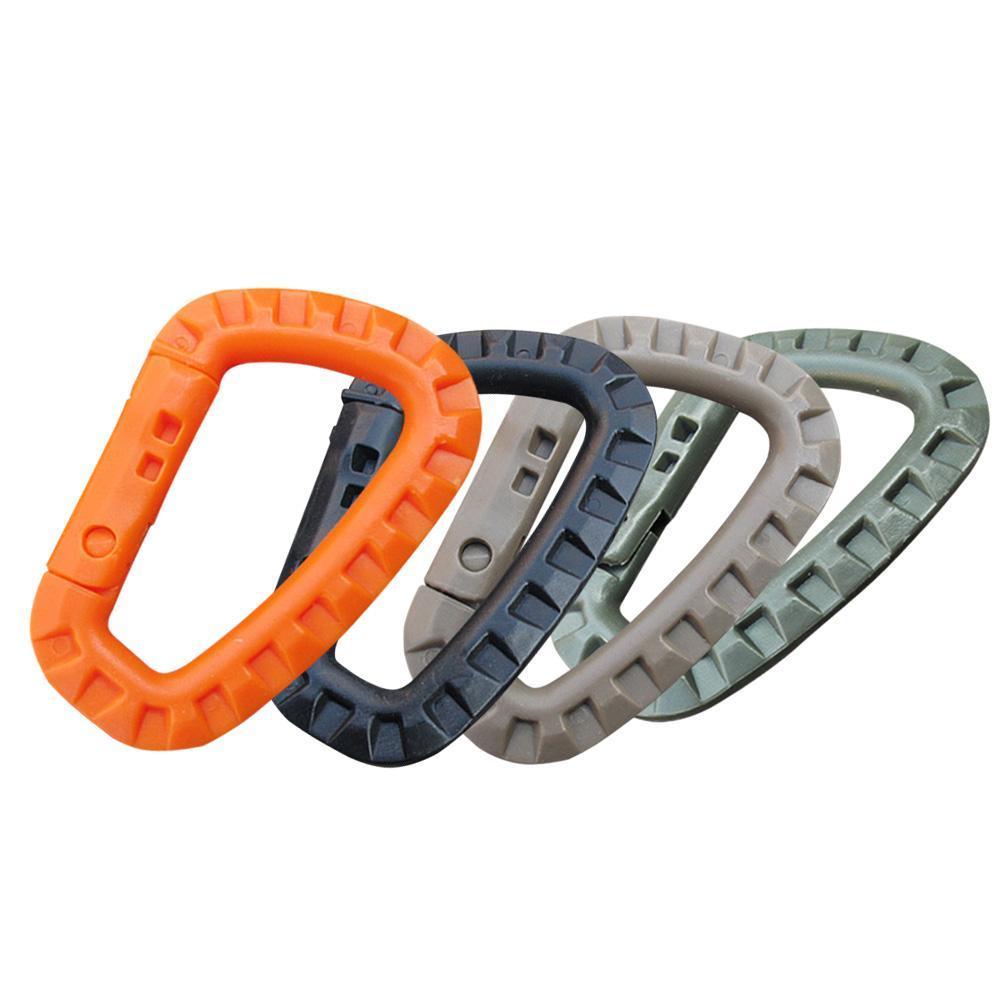 Shackle Carabiner Clip Webbing Backpack Buckle Snap climb Mountain Climbing Outdoor Hike Lock Accessories W8L9