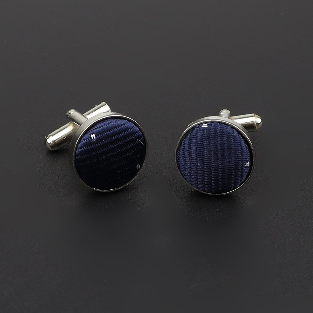 Botões de punho para homens, botões clássicos de cor sólida de poliéster com design verificado: 30