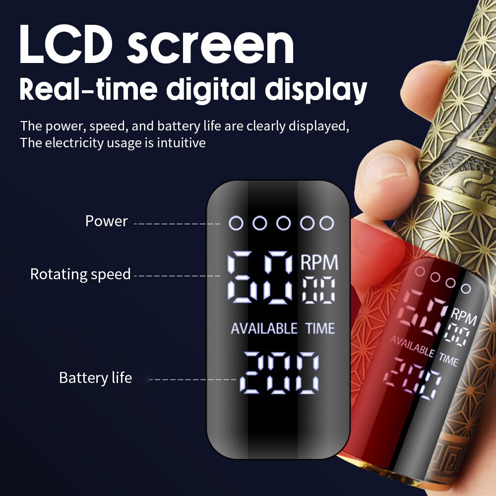 Hair Trimmer USB Rechargeable T-Outliner LCD Hair Clipper Barber Shop Men's Shaver Trimmer Beard Hair Cutting Machine