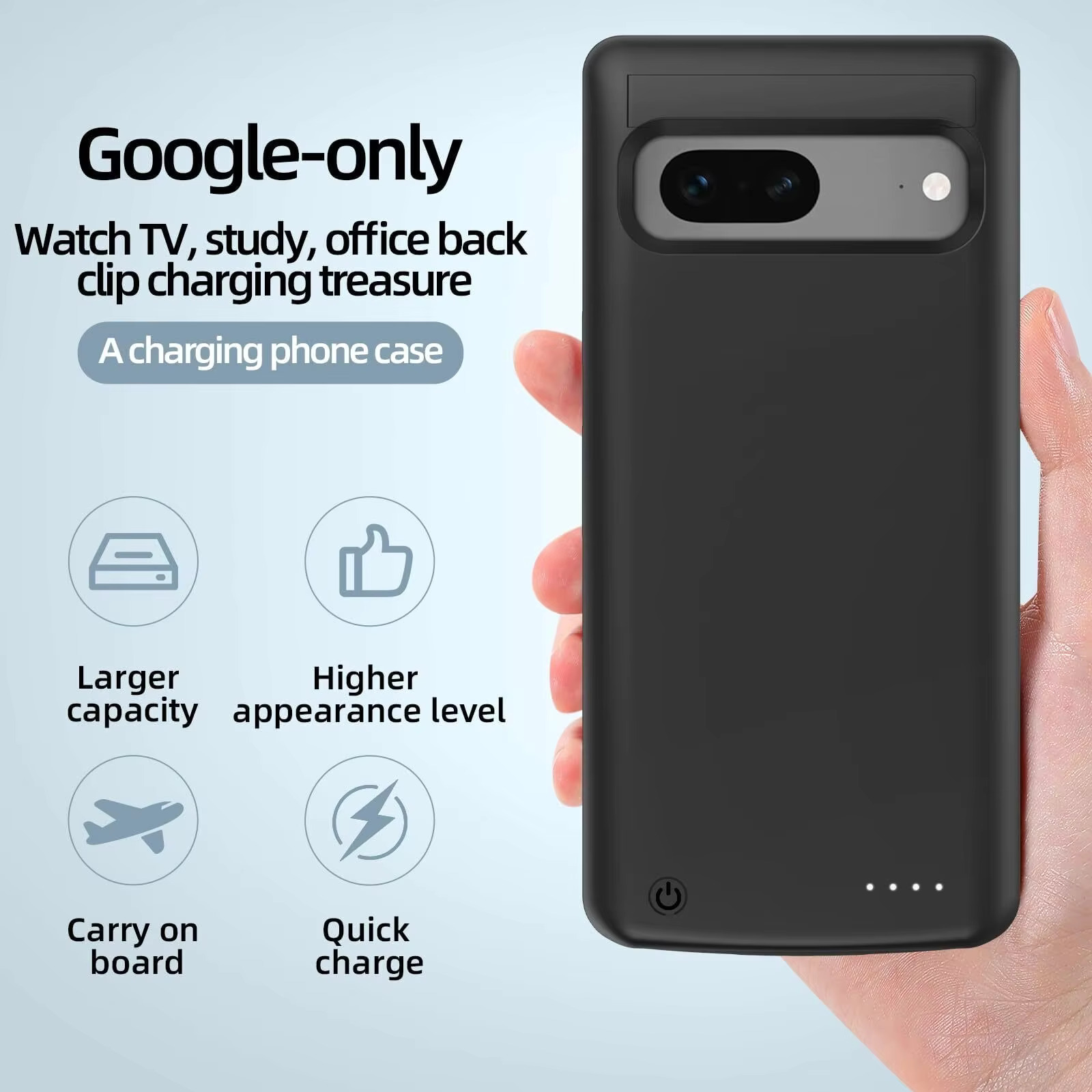 Kabellose ladehülle 10000 google Pixel 8 Profi ( 7 6 Profi)