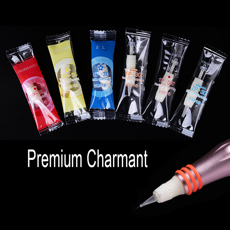 30 st nano charme tatueringsnålar patron för premium nål för charmant permanent makeup maskin ögonbryn läpp 1rl 3rl 5rl 5f