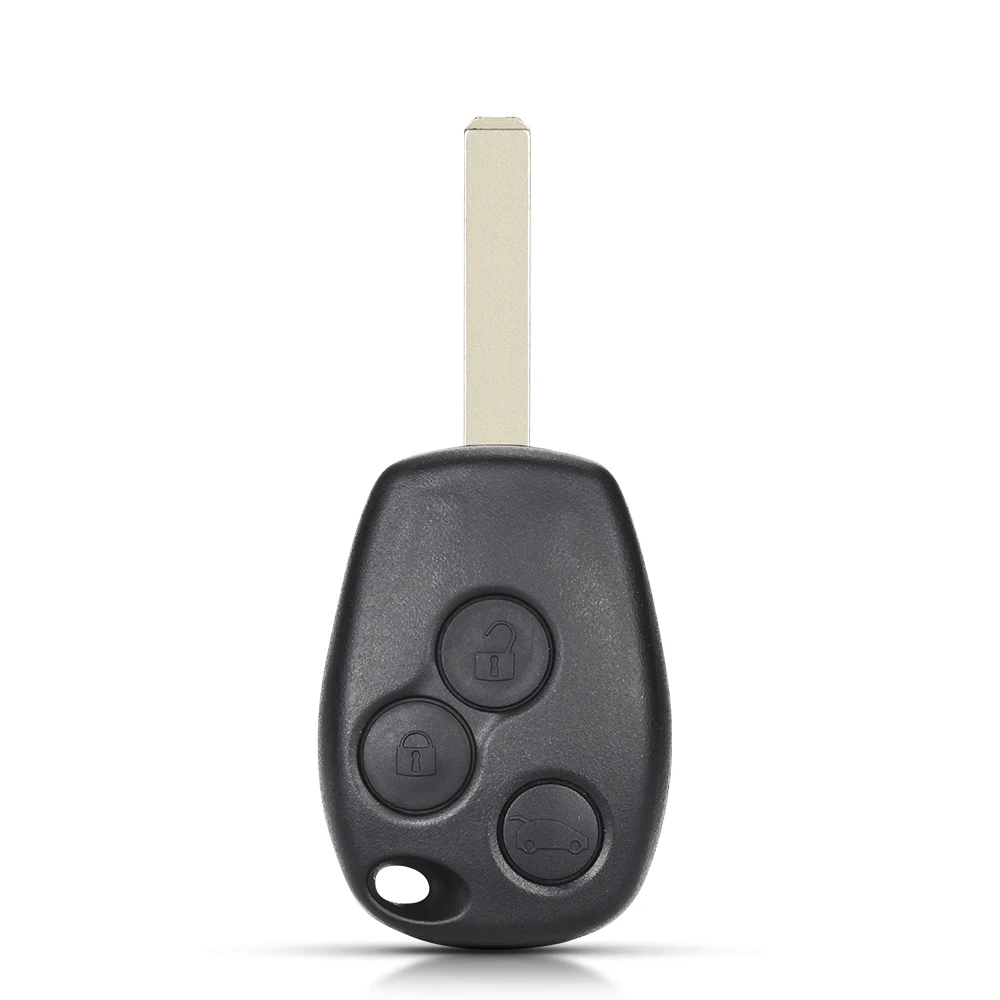 KEYYOU 3 Button Car Key Shell For Renault Trafic Vivaro Primastar Movano Kangoo 2 Clio NE72/VAC102/VA2 Blade: Orange