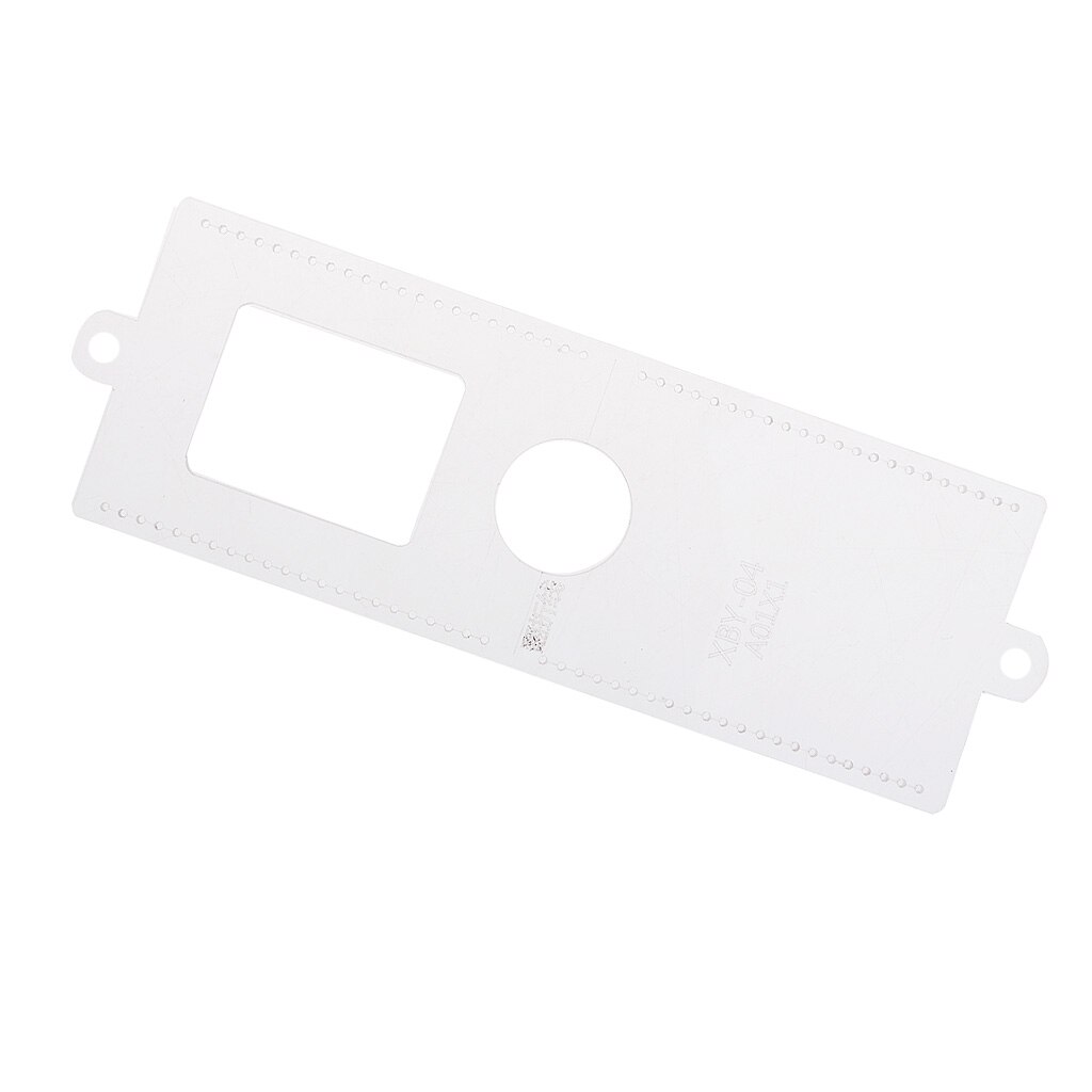 1pcs Card Bag Card Holder DIY Leather Craft Template Acrylic Pattern Stencil