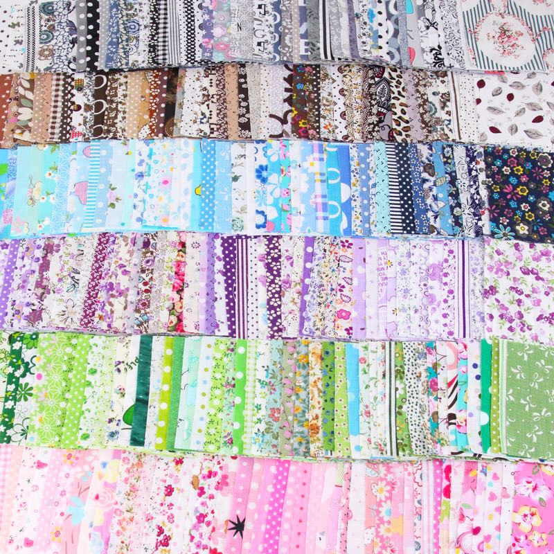 7-50pcs Assorted Floral Printed Cotton Cloth Sewin... – Grandado
