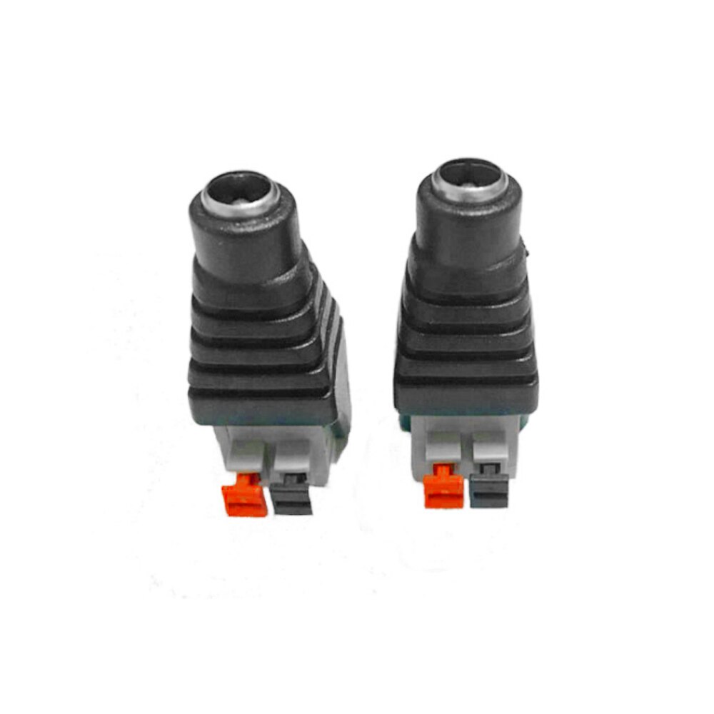 Dc-liitin virtalähde 5.5 x 2.1mm jr52- a jakkipistoke adapteri led-nauha ja elektroniset valot urospuoliset dc-liittimet cctv-kameralle