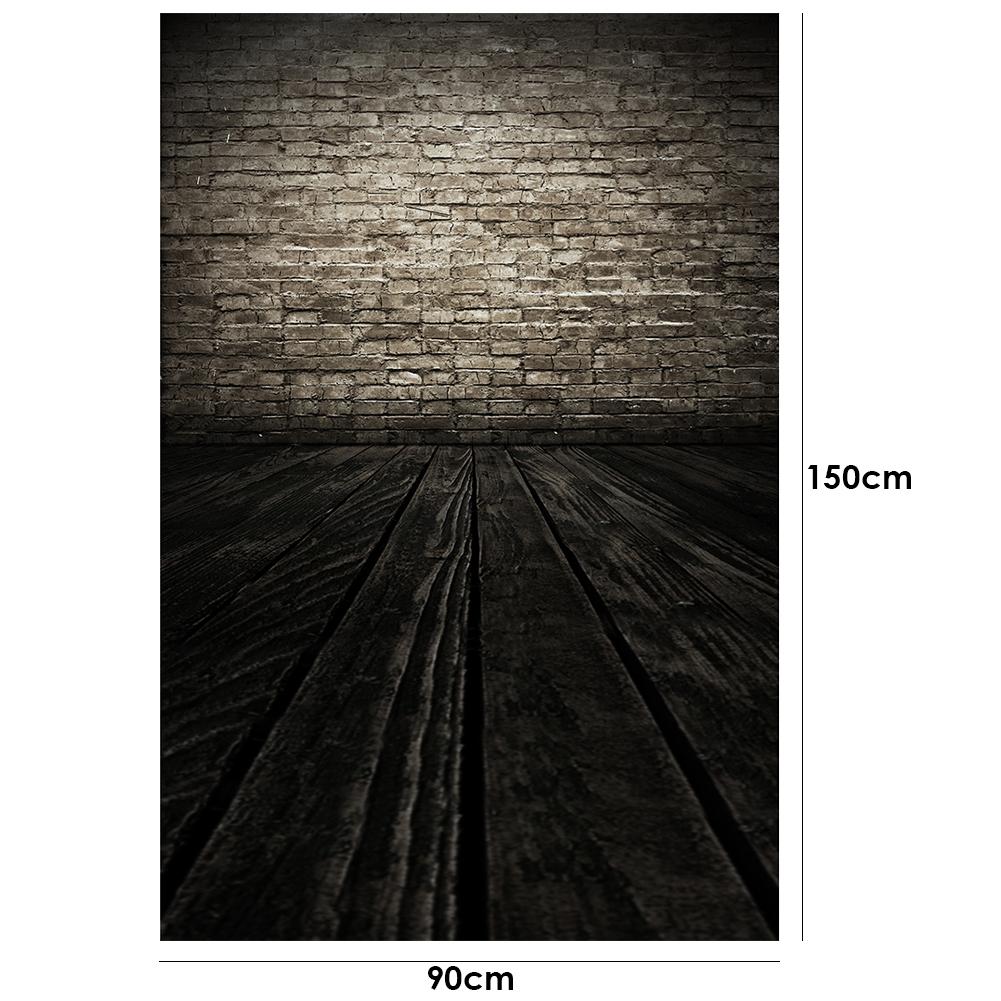 WaW 2.2x1.5m Fotohintergrunde Dunklebraun Altmodisch Holzwand für