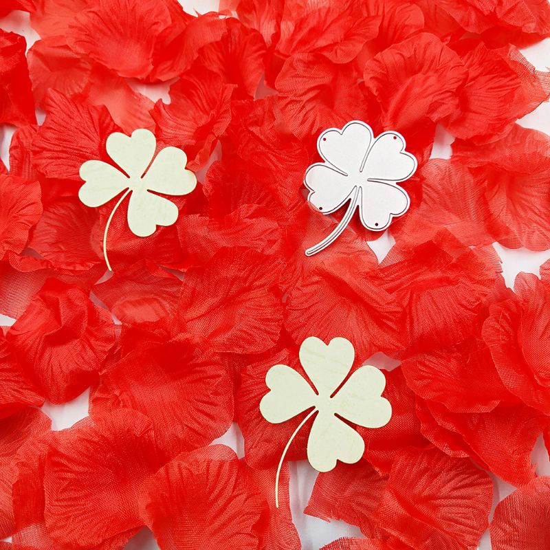 Stal węglowa koniczyna na szczęście szablon robić wytłaczania matryc szablon forma papier robić majsterkowania Sztuka rzemieślnicze notatnik zakładka dekoracja kartek