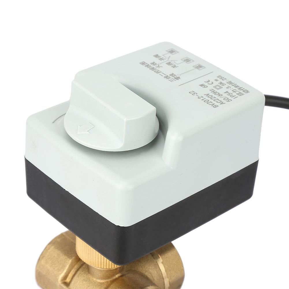 AC 220V Electric Ball Valve DN20 G3/4 3-Way 3-Wire... – Vicedeal