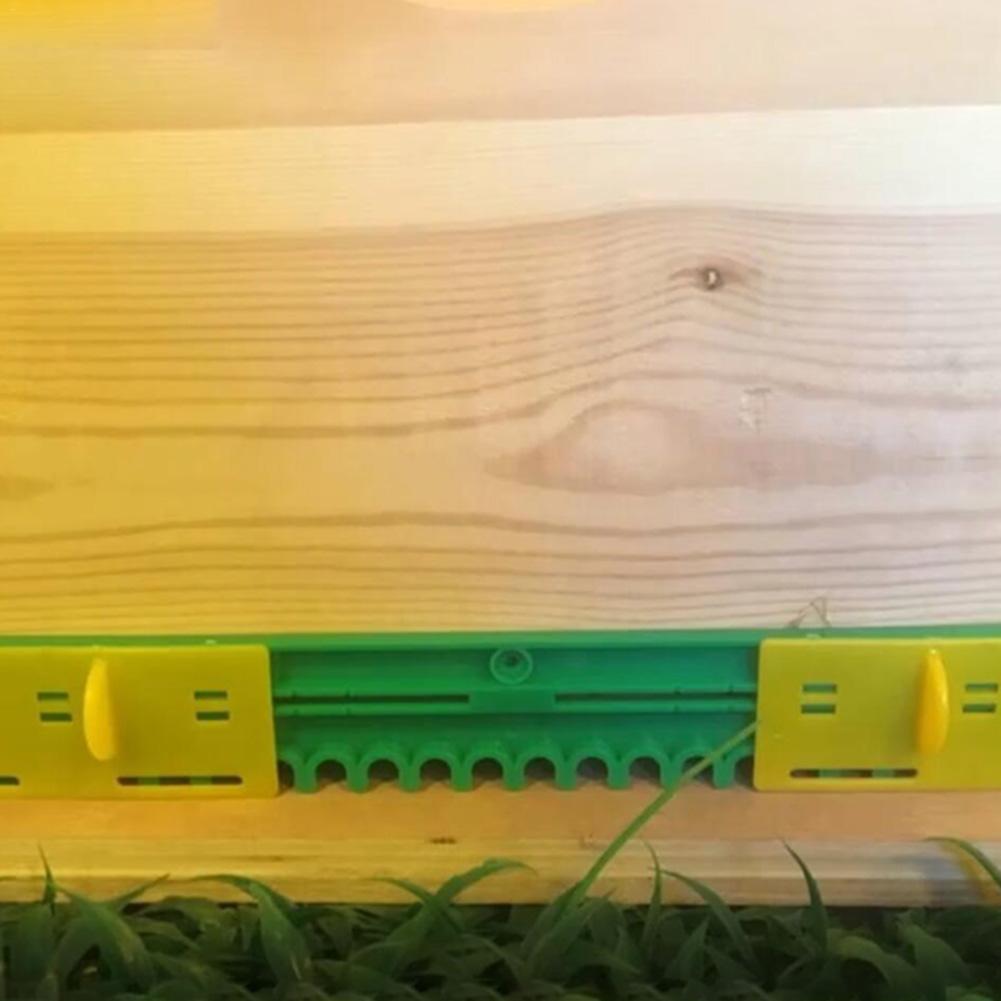 Herramienta de apicultor para puerta de colmena, tipo de deslizamiento de plástico, antiescape, alarma antirrobo para puerta de entrada