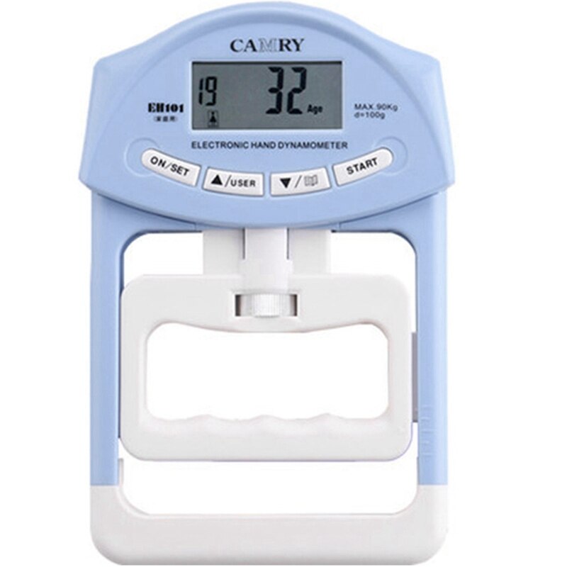 Grip Training Equipment Digital Hand Dynamometer Adjustable Electronic Grip for Students' Physical Standard Test: Blue