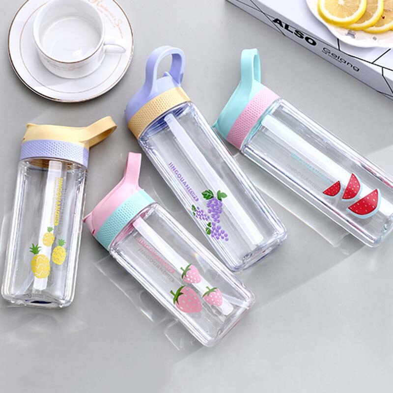 520ML Baby Kid Lovely Zoo Cartoon Animal Drink Cup Water Bottle Non-toxic BPA-Free Drinking Cups For Kids Children School Cups