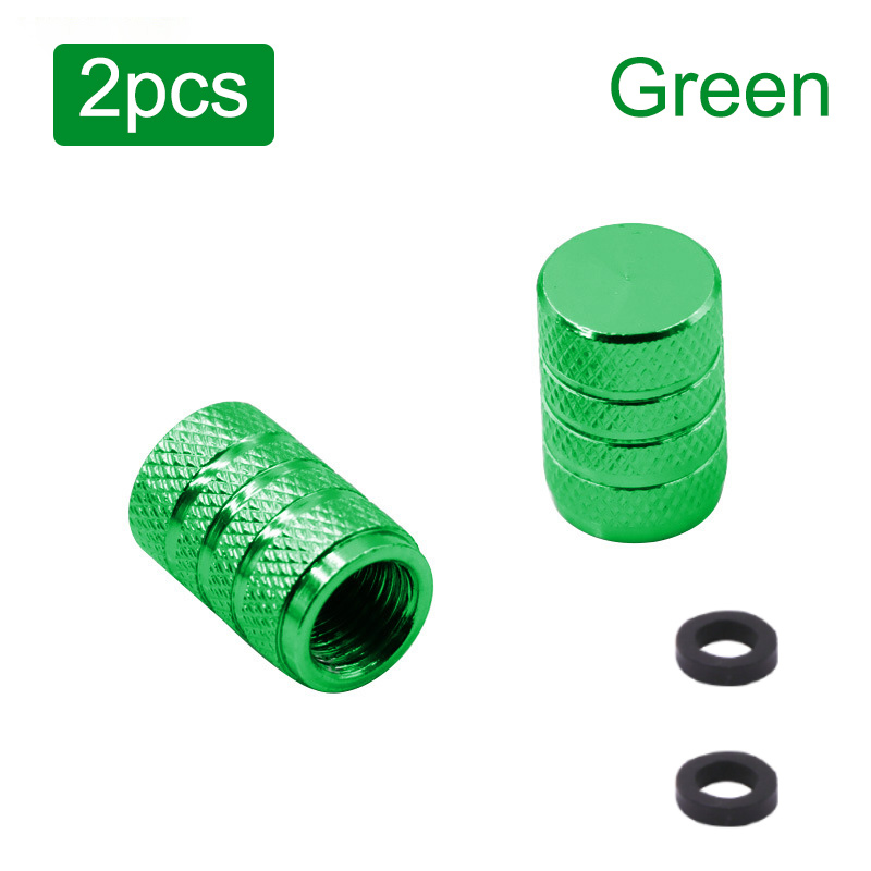 Auto Tire Valve Stems Cap Knurling Style Tire Valve Cap Aluminum Tire Wheel Stem Air Valve Cap for Car Truck Motorcycle SUV Bike: Blue