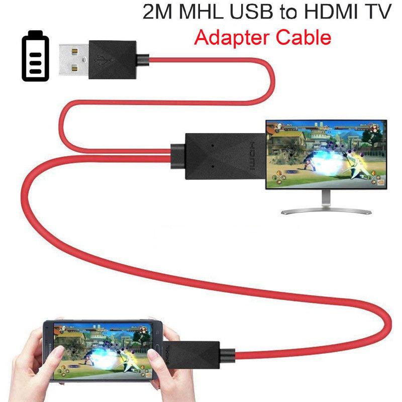 Micro Usb Naar Hdmi 1080P Hd Tv Kabel Adapter Usb 2.0 Voor Opladen Voor Samsung S3 S4 S5 Note2 note3 Note4 11PIN Accessoires